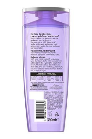 Elseve Hydra [hyaluronic] Nem Dolduran Şampuan 390 Ml 3'lü Set